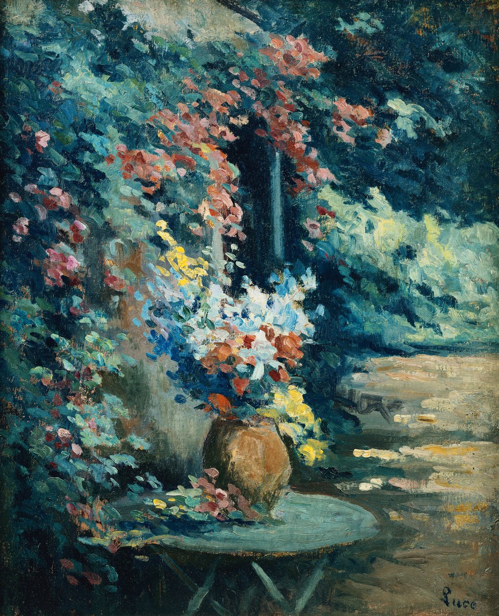 Fleurs dans un paysage - Maximilien Luce