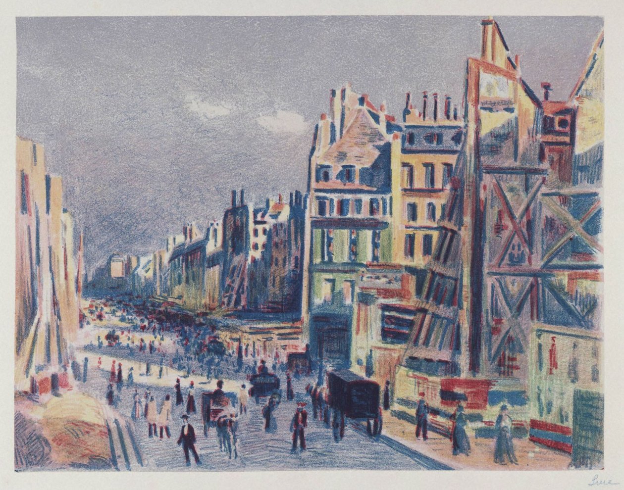 Percement de la rue Réaumur, Paris - Maximilien Luce