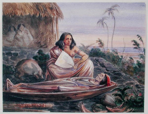 Un enterrement à Tahiti, c.1841-48 - Maximilien Radiguet
