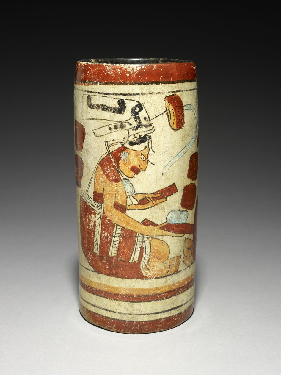 Vase avec scène de présentation, 600-900 après J.-C. - Mayan