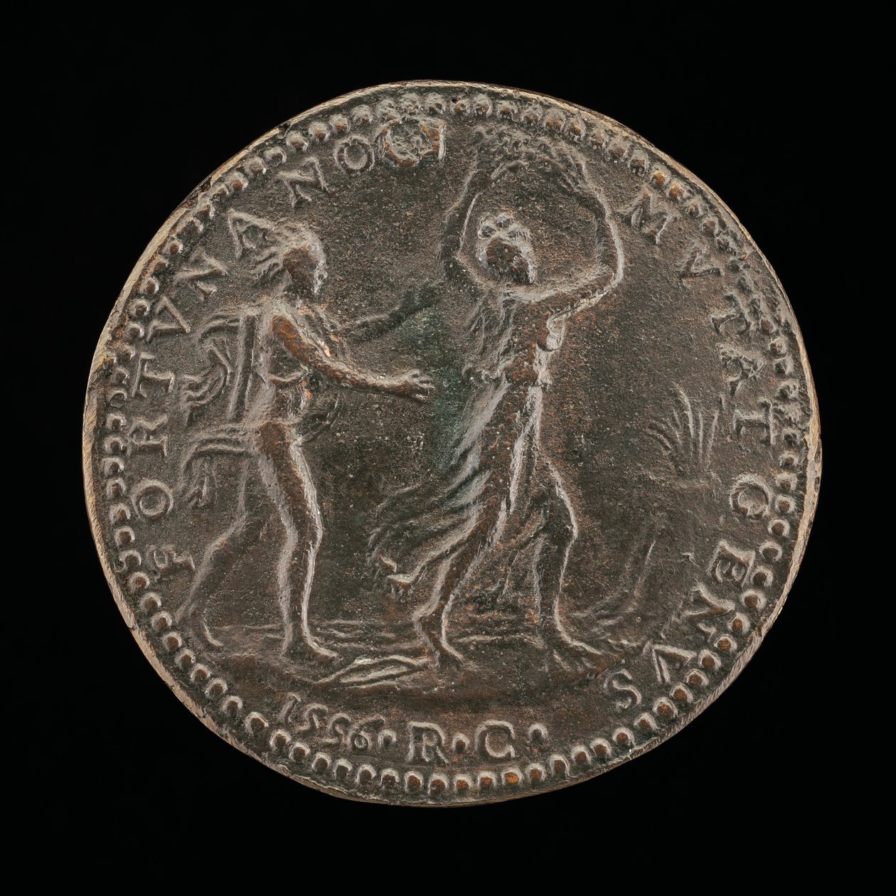 Apollon poursuivant Daphné [verso], 1556 - Medallist R.C.