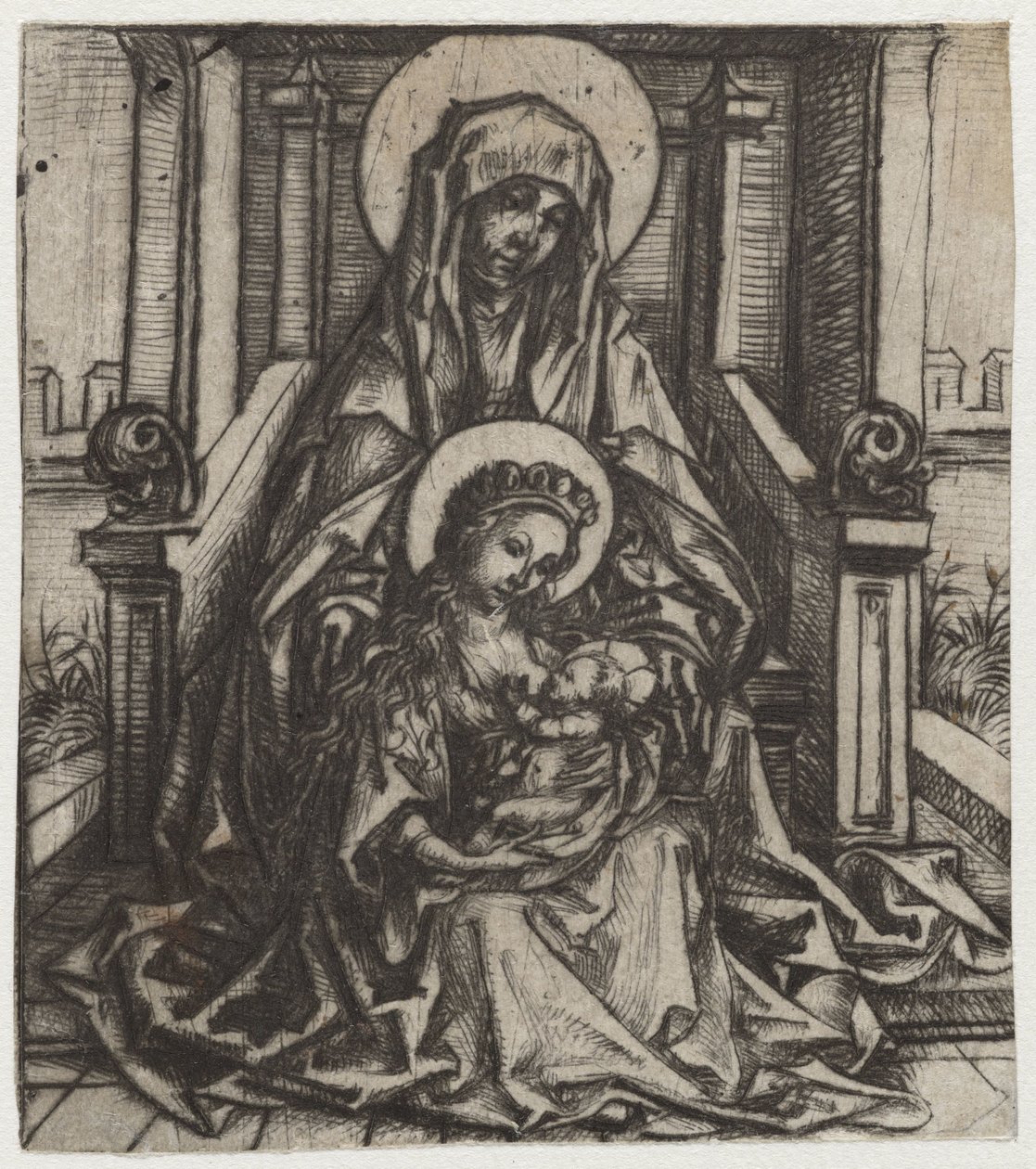 Sainte Anne trinitaire - Meester van het Amsterdamse Kabinet