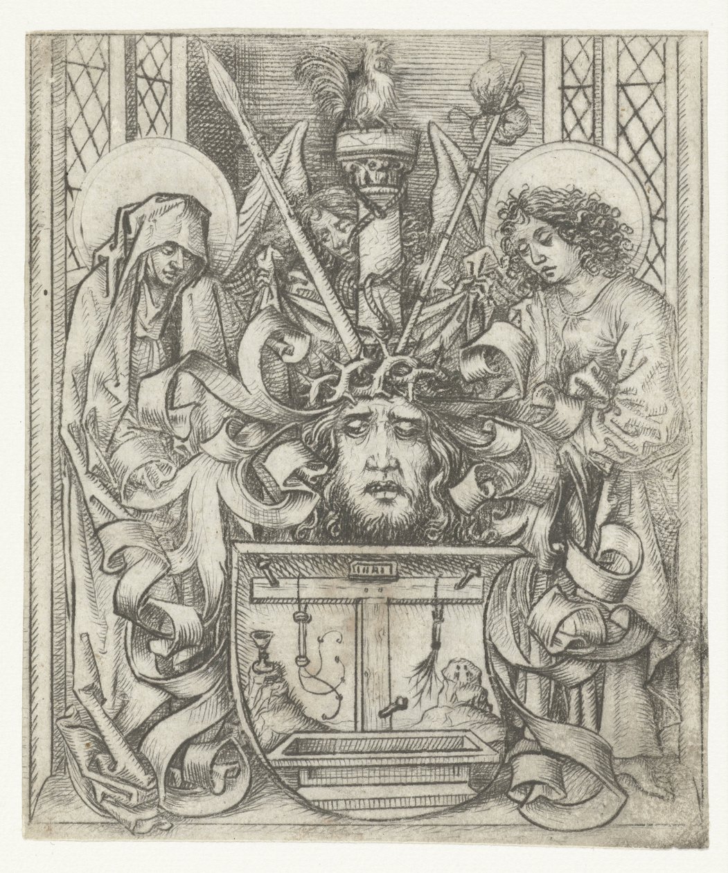 Blason avec les Arma Christi - Meester van het Amsterdamse Kabinet