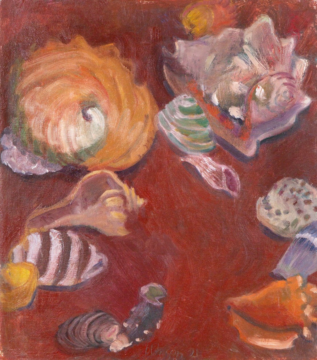 Du fond de la mer, 2021 (huile sur toile) - Megan Williamson