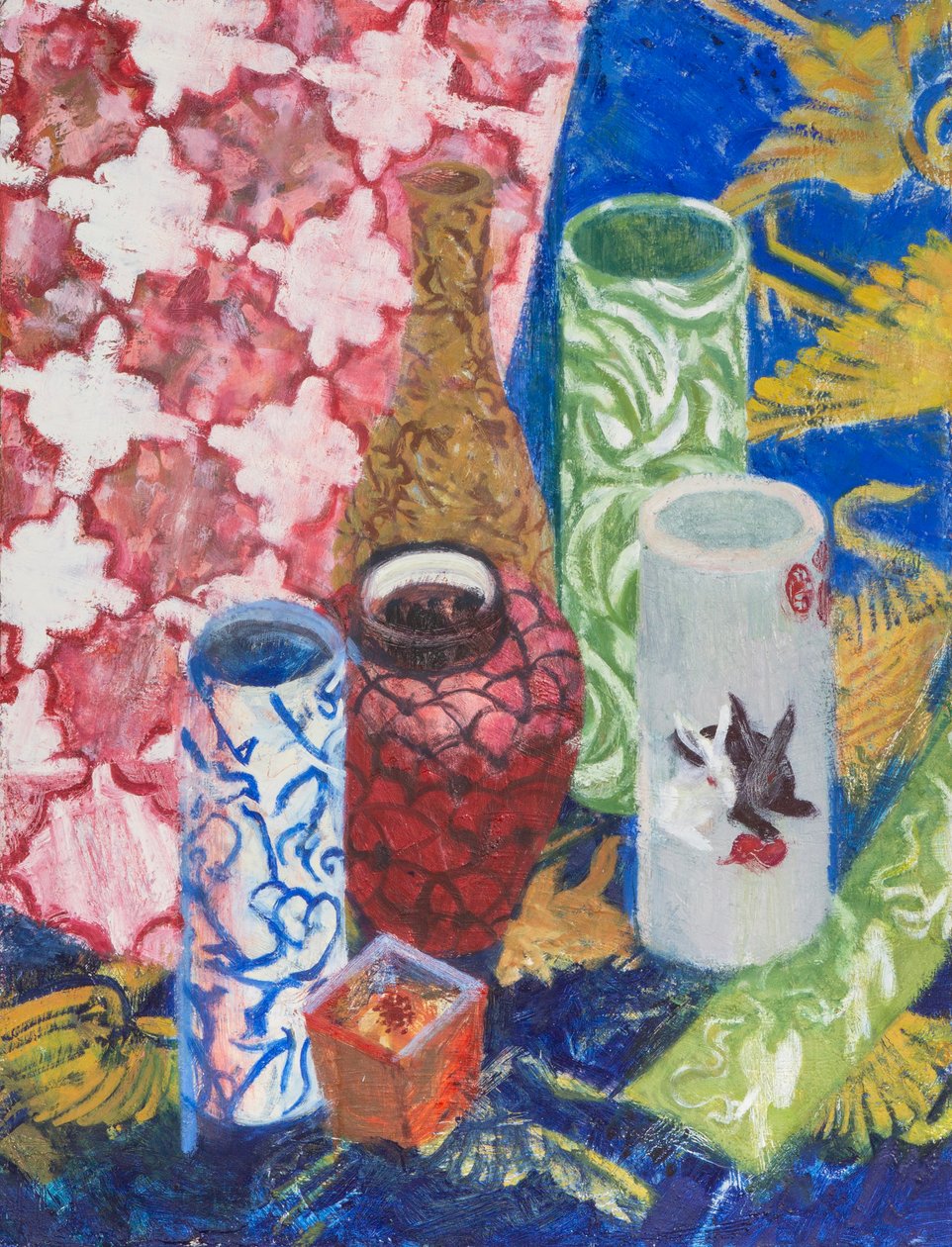 Nature morte avec cinq vases, 2007 (huile sur toile) - Megan Williamson