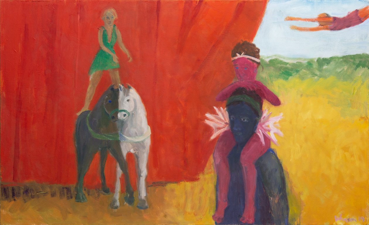 Trois, deux, un, 2019 (huile sur toile) - Megan Williamson