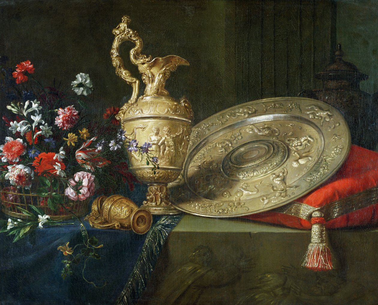 Nature morte avec une aiguière dorée - Meiffren Conte