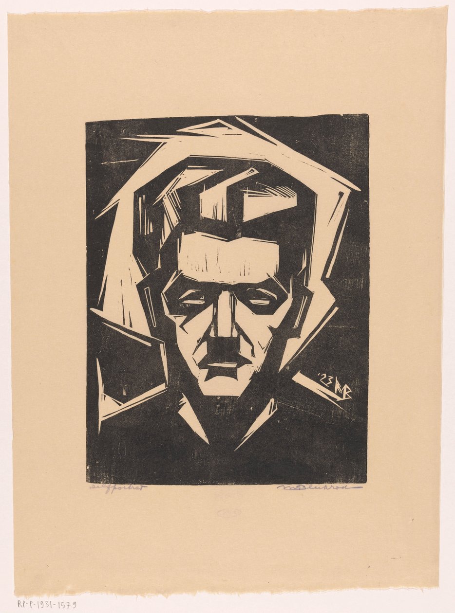 Autoportrait de Meijer Bleekrode | Estampe d'art