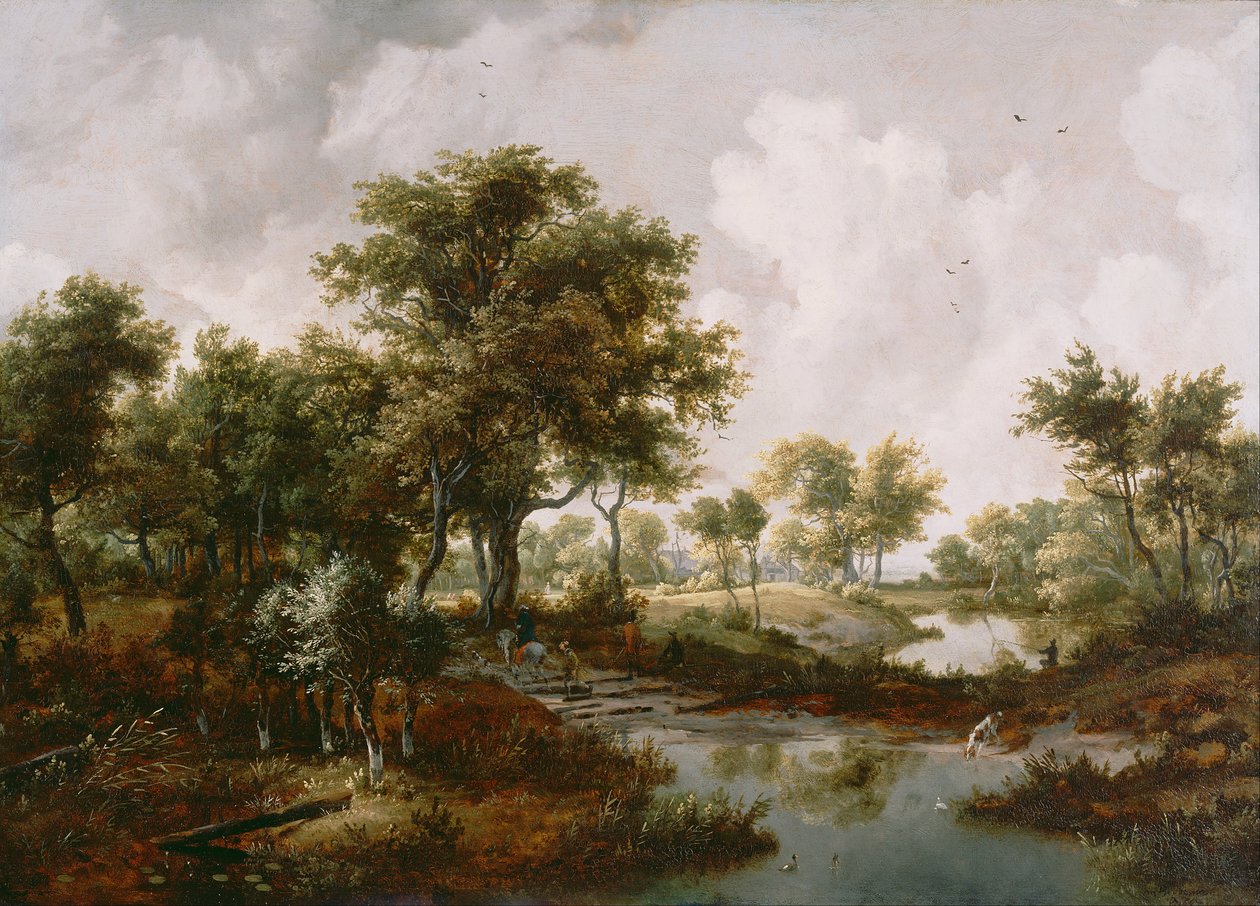 Un paysage boisé - Meindert Hobbema