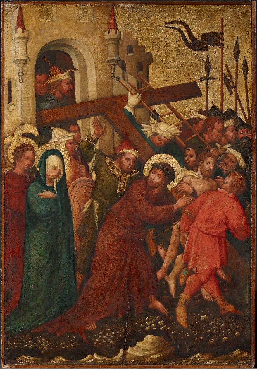 Portement de croix du Christ - Meister der St. Lambrechter Votivtafel