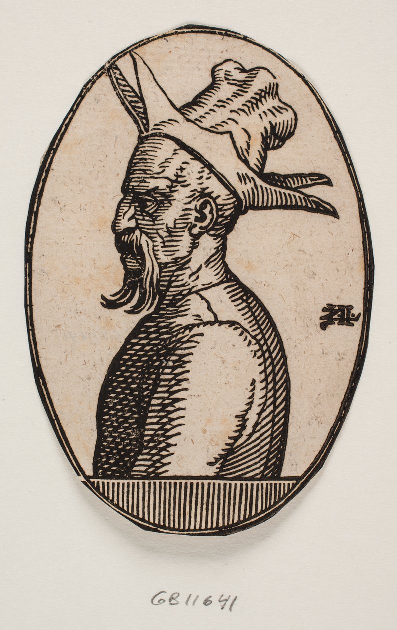 Médaillon ovale avec buste d