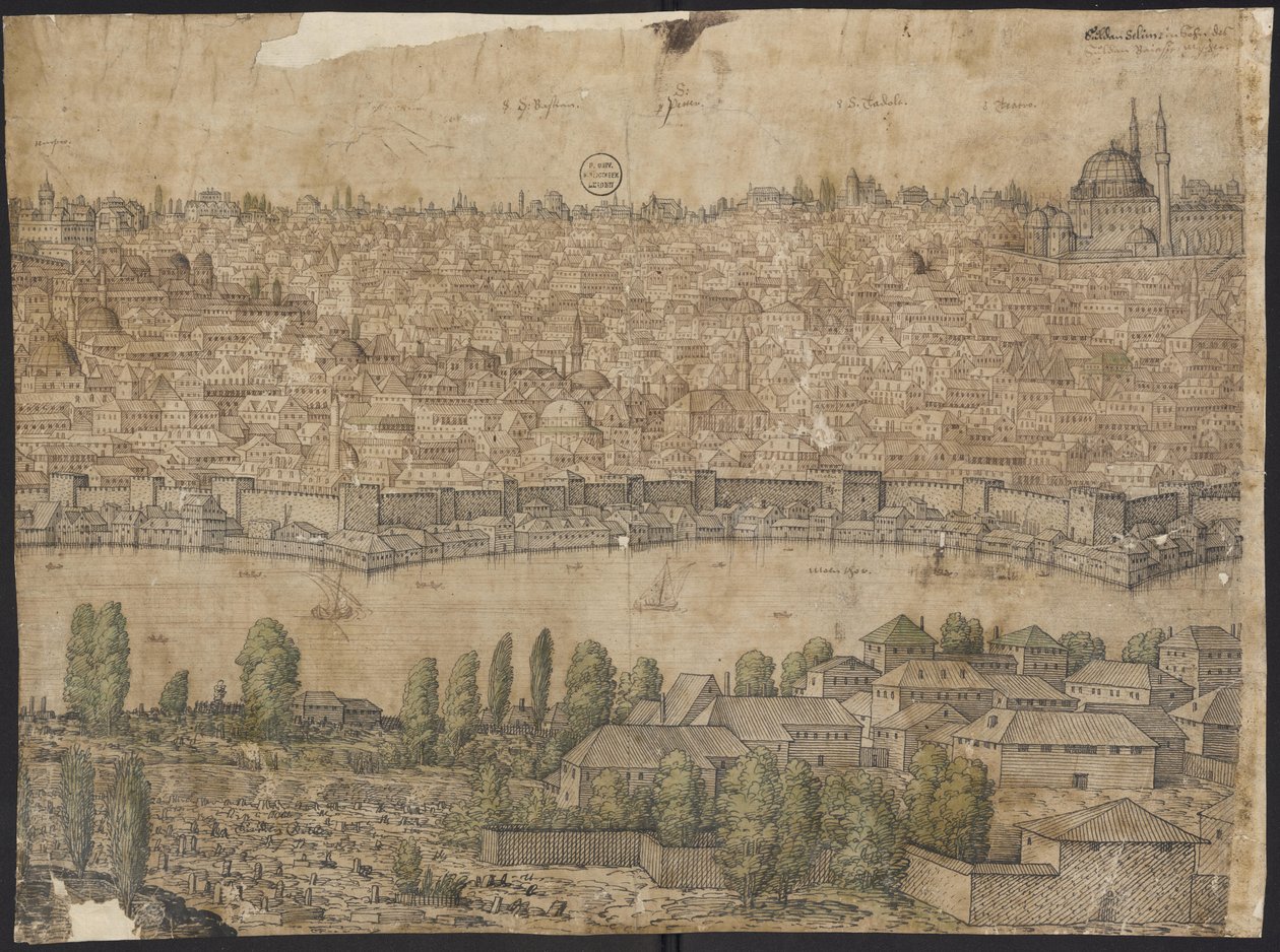 Vue de Constantinople, feuille 14, Melchior Lorck, 1559 - Melchior Lorck