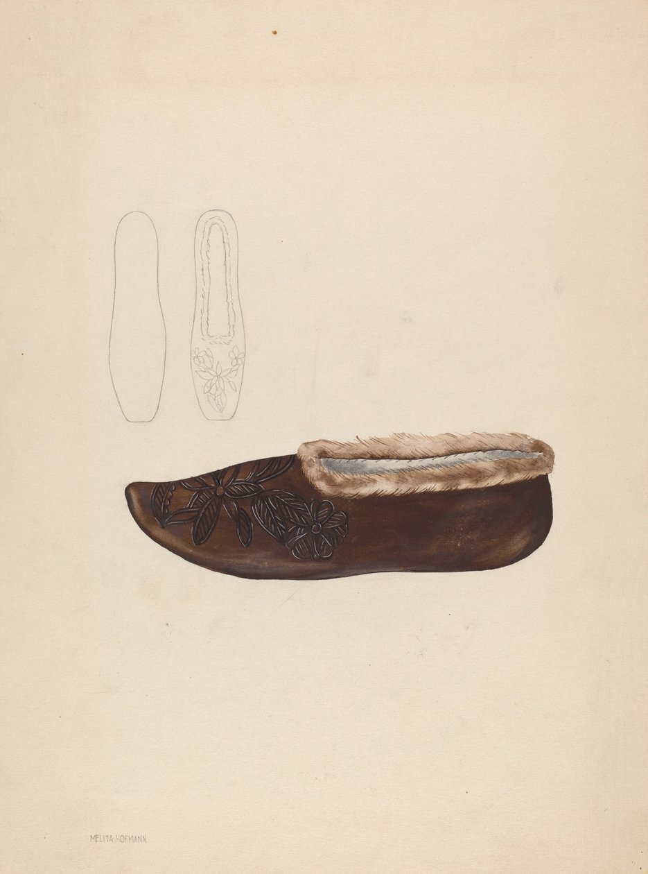 Pantoufle, vers 1936 - Melita Hofmann