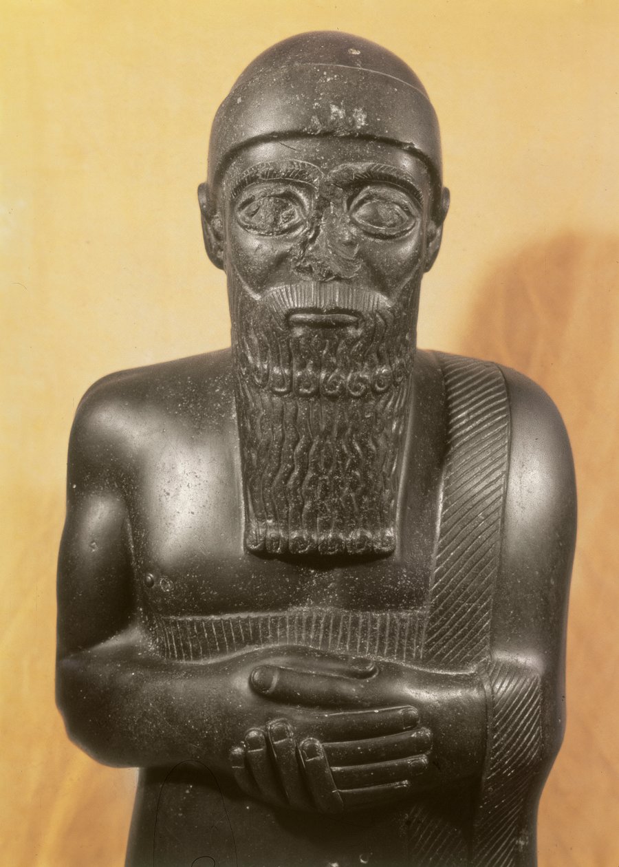 Statue du roi Ishtup-Ilum, de Mari, Moyen Euphrate - Mesopotamian