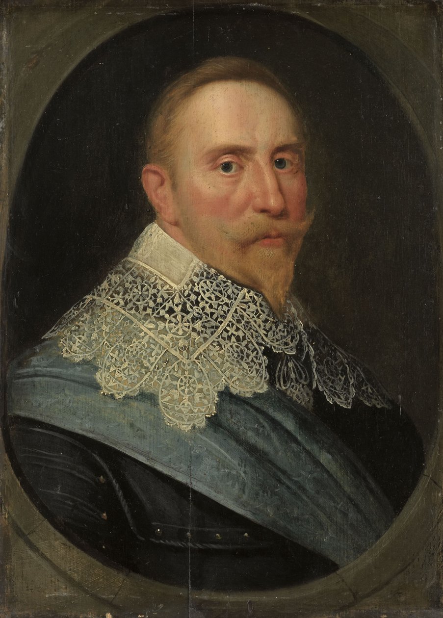 Portrait de Gustav II Adolf - Micchiel Jansz van Mierevelt