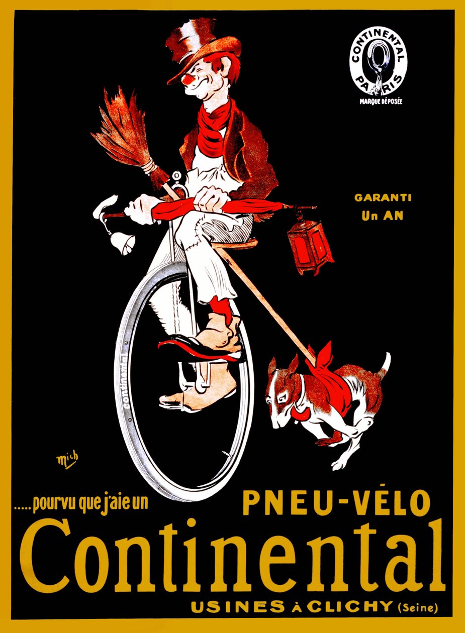 Affiche publicitaire pour les pneus Continental - Mich