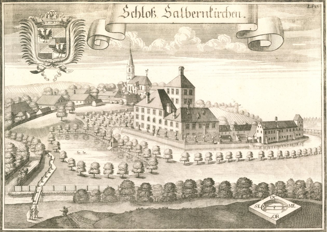 Vue du château de Salmanskirchen près d