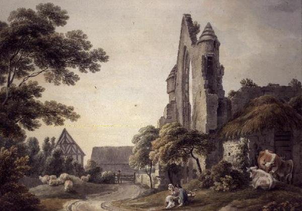 Abbaye en ruine près d