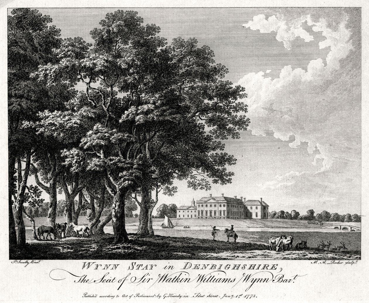 Wynn Stay dans le Denbighshire, Pays de Galles, 1775 - Michael Angelo Rooker