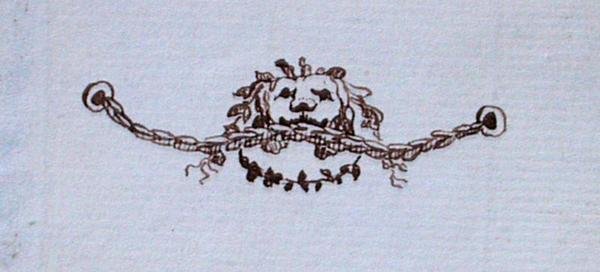 Dessin du carnet de croquis de Michael Faraday (plume et encre sur papier) - Michael Faraday