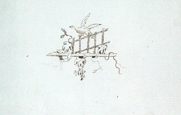 Dessin du carnet de croquis de Michael Faraday (plume et encre sur papier) - Michael Faraday