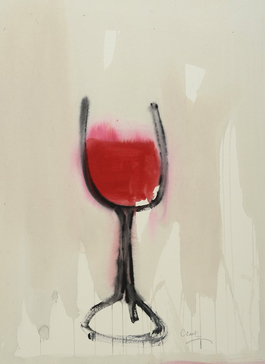 Claret, 2016 (aquarelle sur papier) - Michael G. Clark