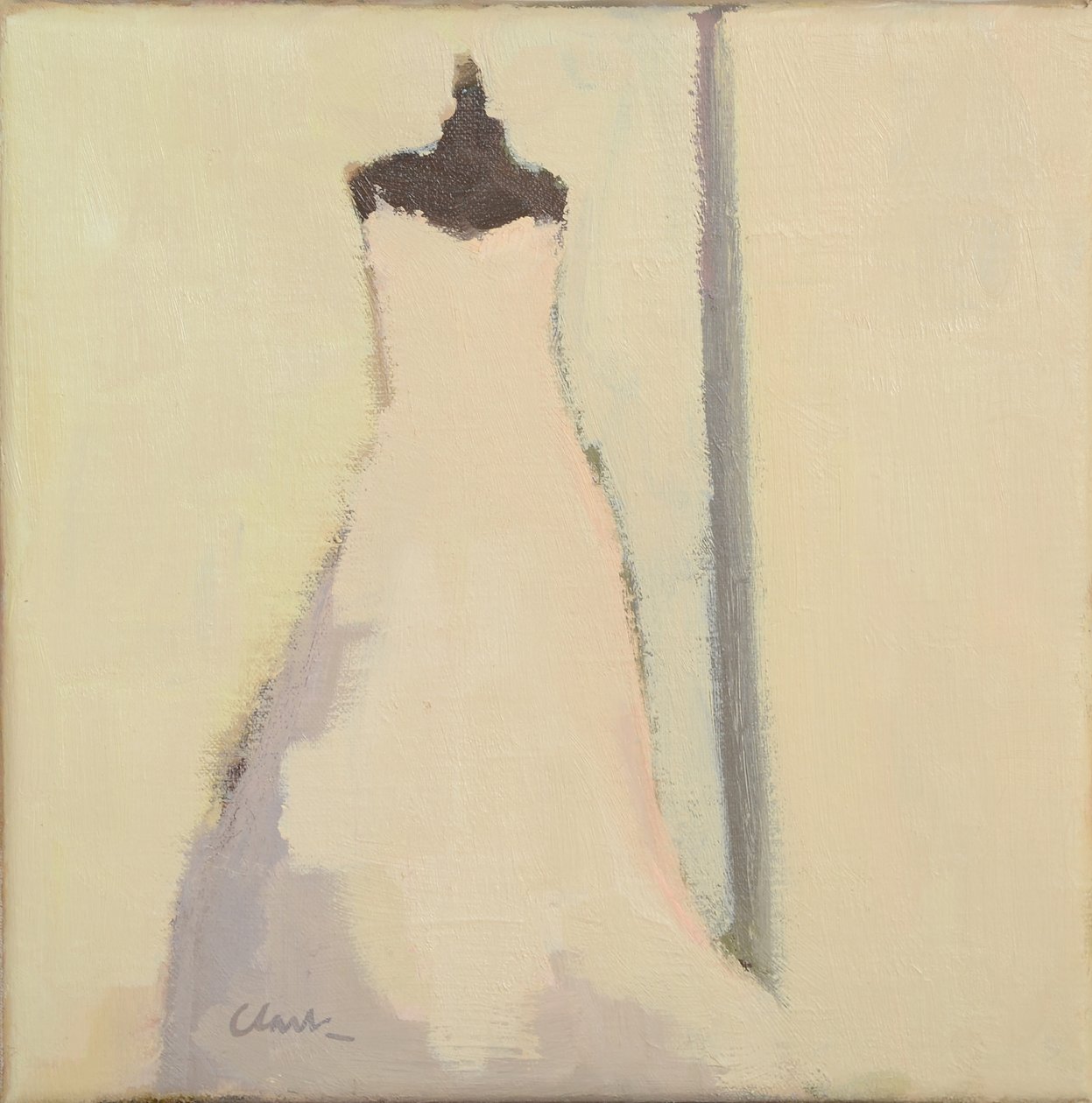 Robe de mariée, 2017 (huile sur lin) - Michael G. Clark