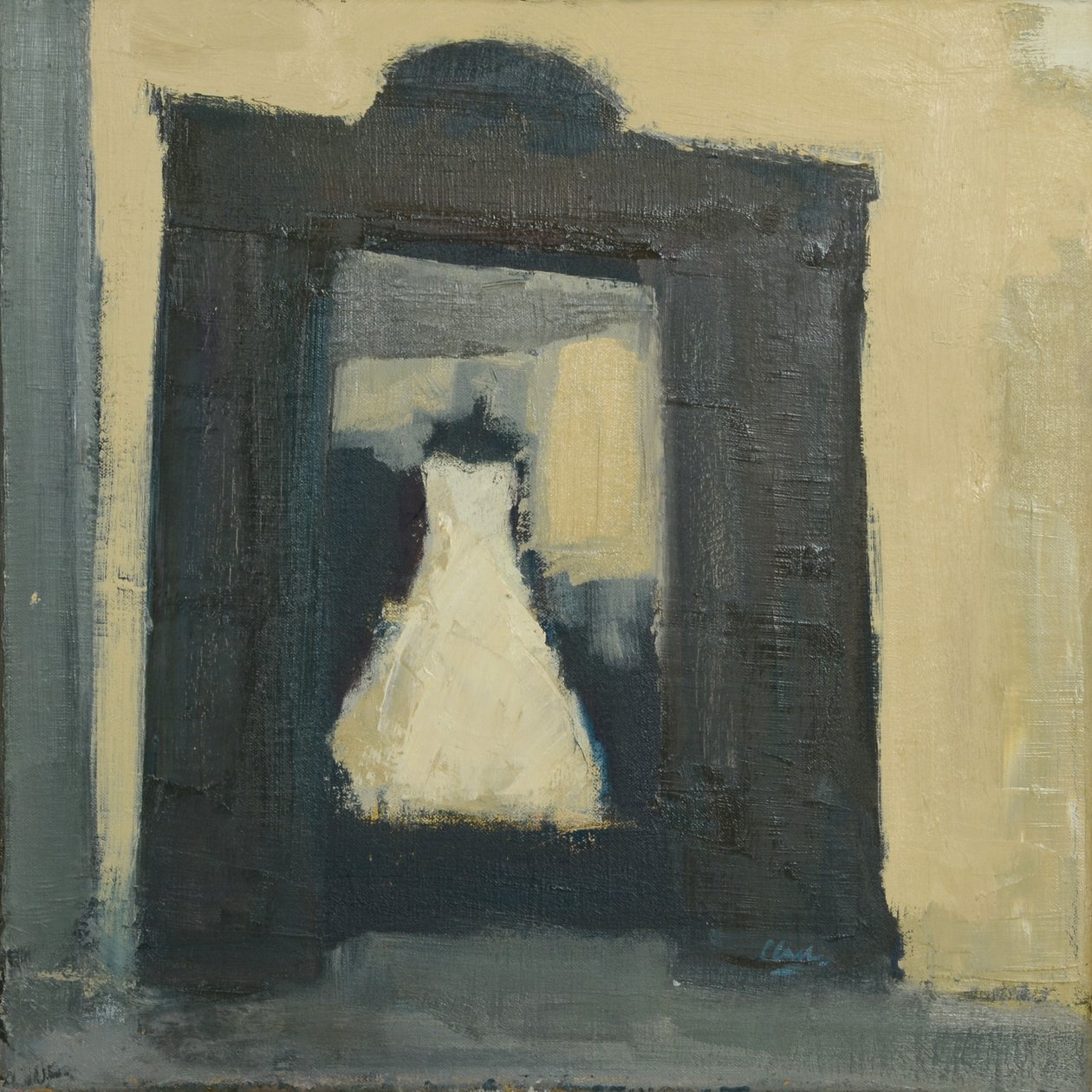 Robe de mariée Turin, 2017 (huile sur lin) - Michael G. Clark