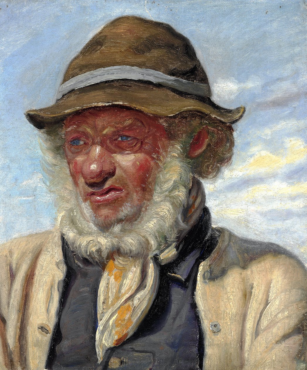 Un pêcheur de Skagen avec une barbe bien fournie. - Michael Peter Ancher