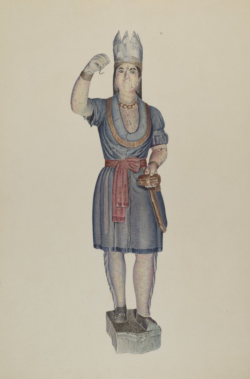 Indien de magasin de cigares, vers 1938 - Michael Riccitelli