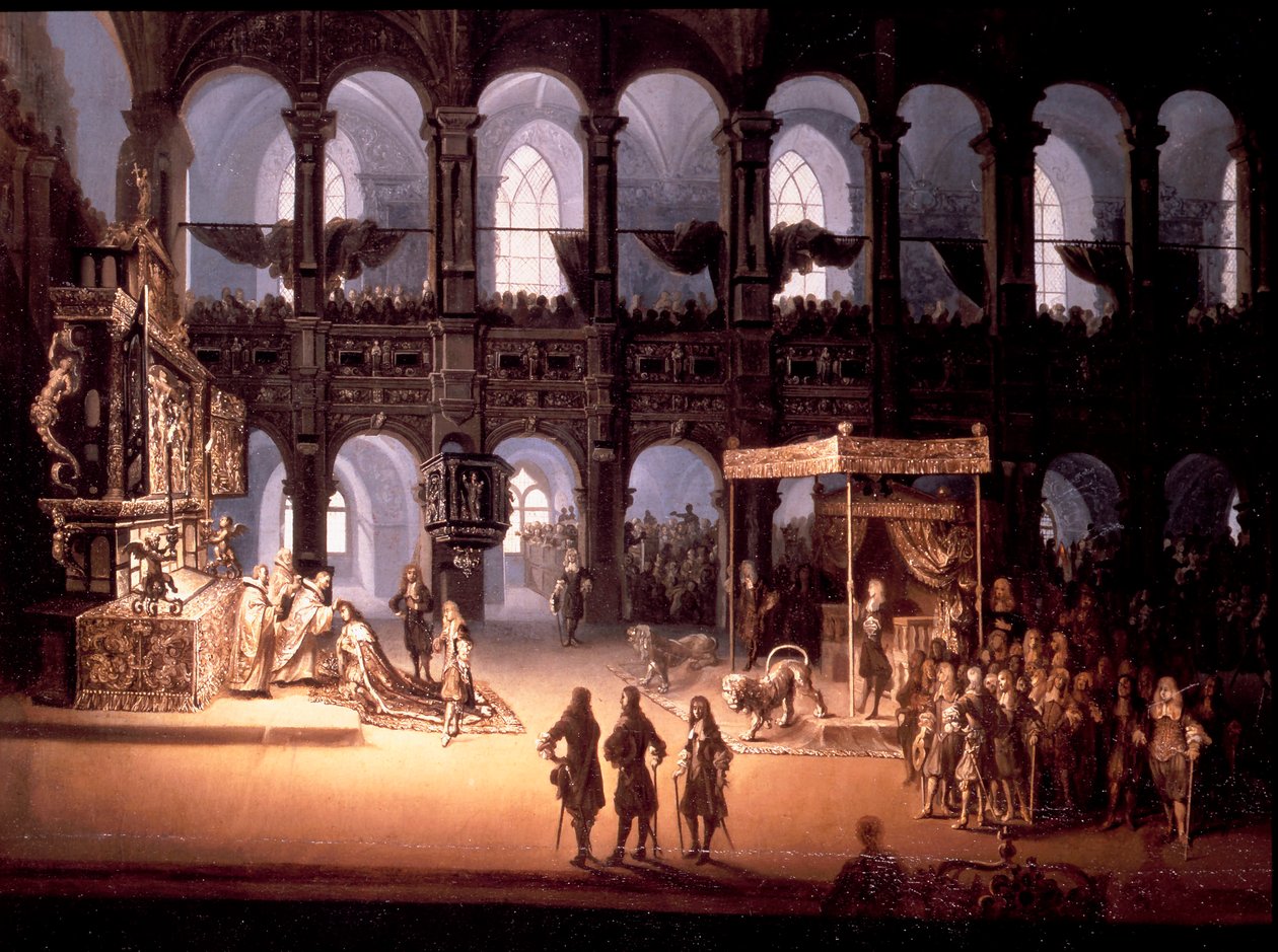 Le couronnement du roi Christian V - Michael van Haven