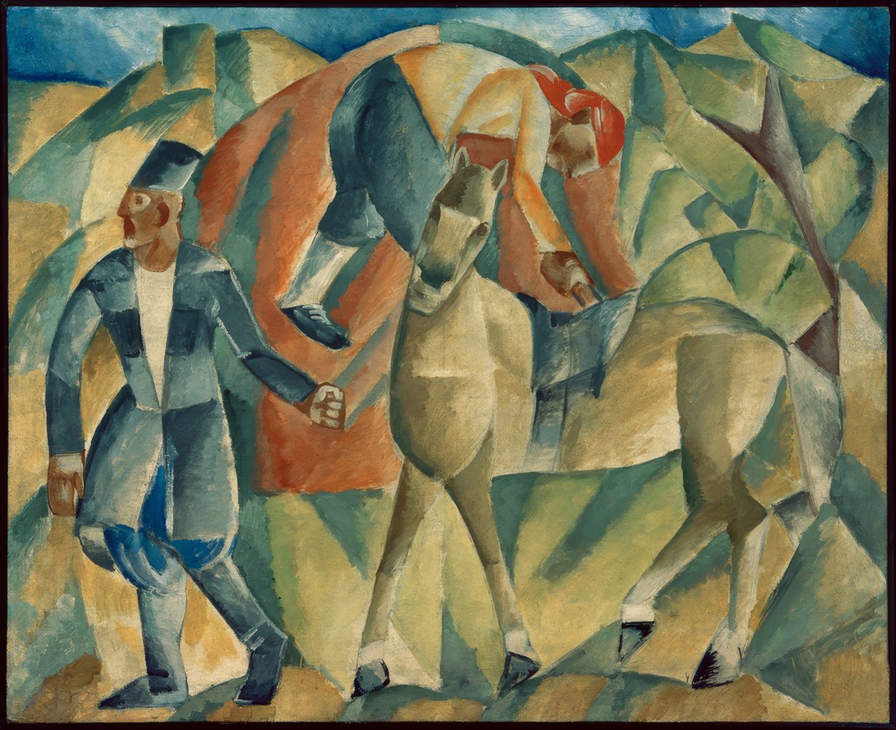 Homme avec cheval - Michail Wassiljewitsch le Dantju