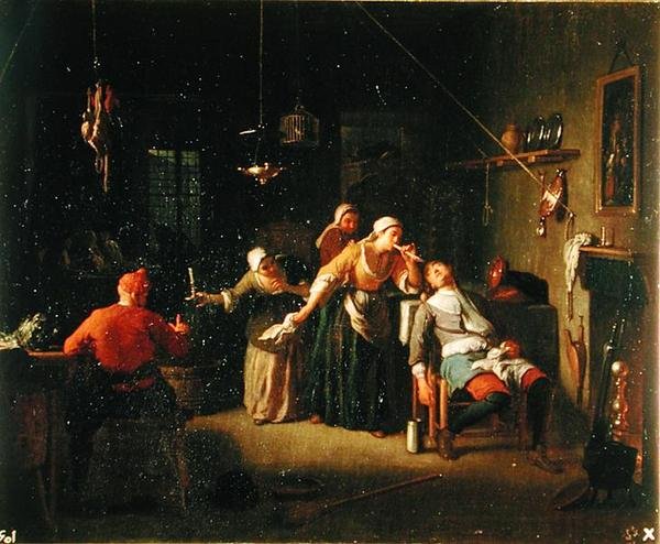 Scène de taverne - Michel Ange Houasse