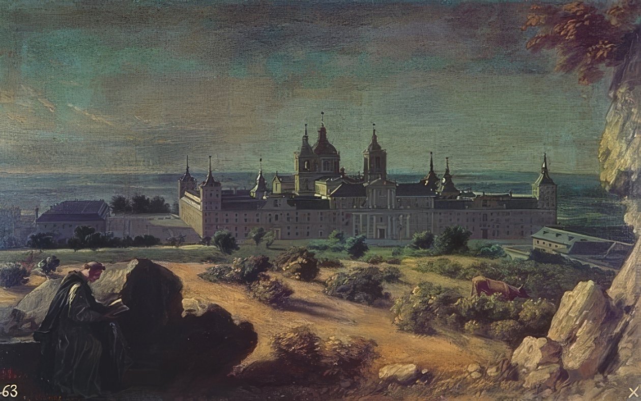 Monastère royal de San Lorenzo, El Escorial. Vers 1722 - Michel Ange Houasse