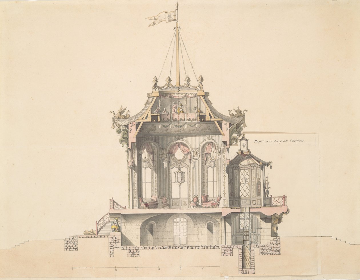 Projet pour un pavillon chinois, s.d. - Michel Barthelemy Hazon