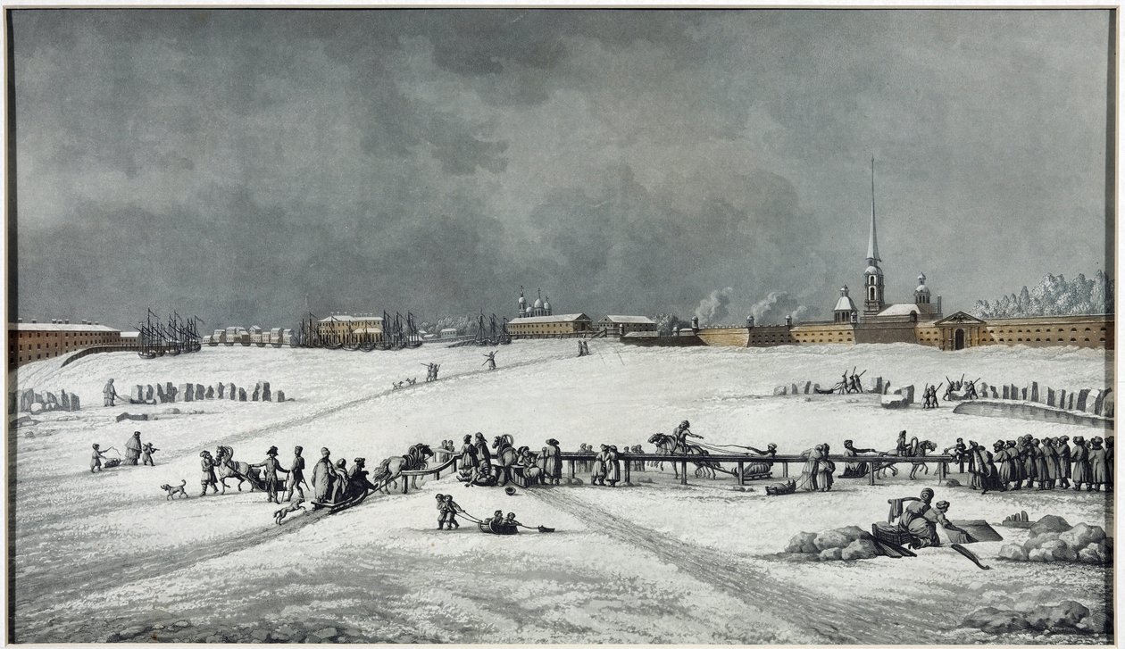 Vue de la forteresse Pierre et Paul - Michel Francois Damam Demartrait