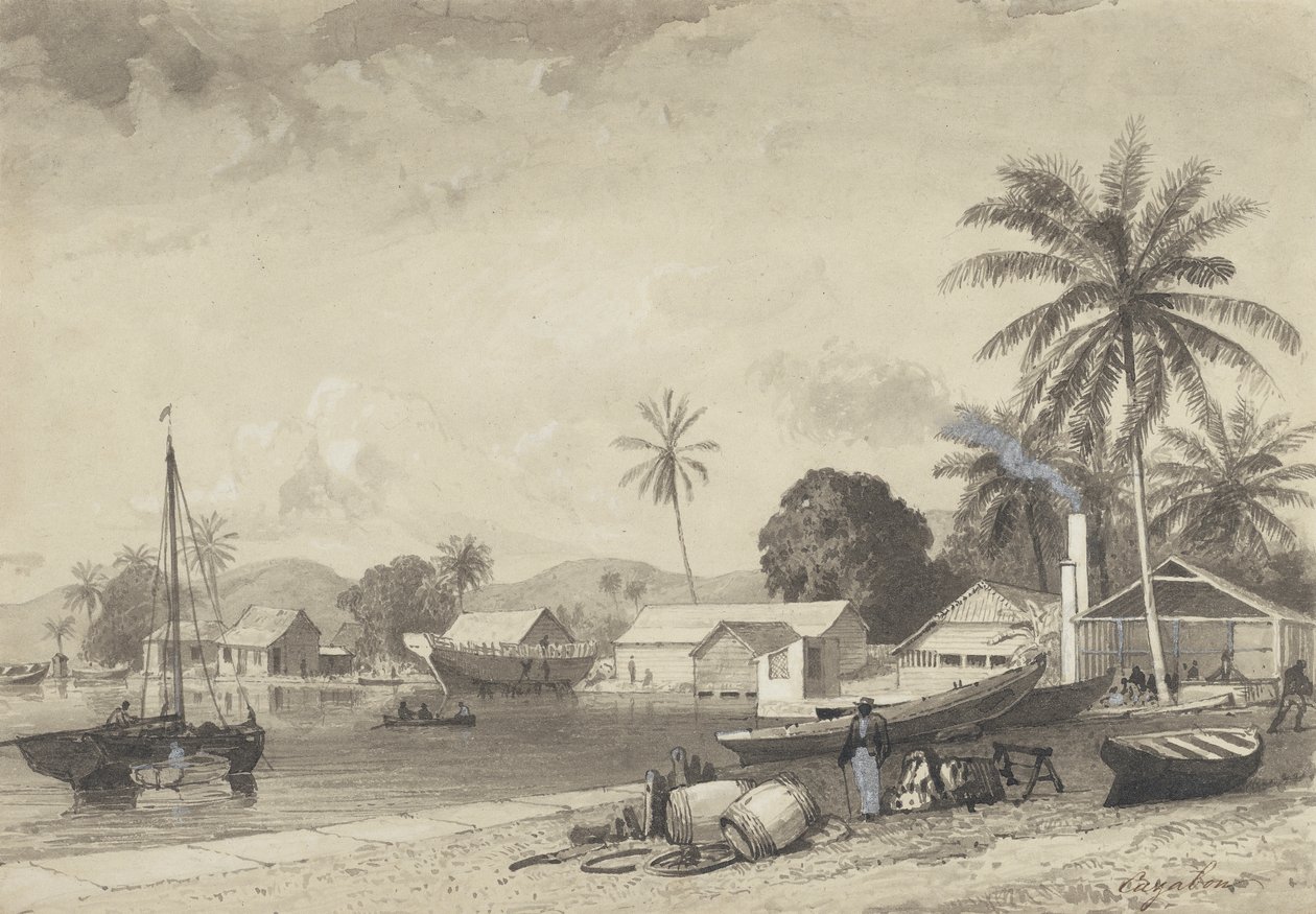 Corbeaux Town, Port of Spain - Michel Jean Cazabon