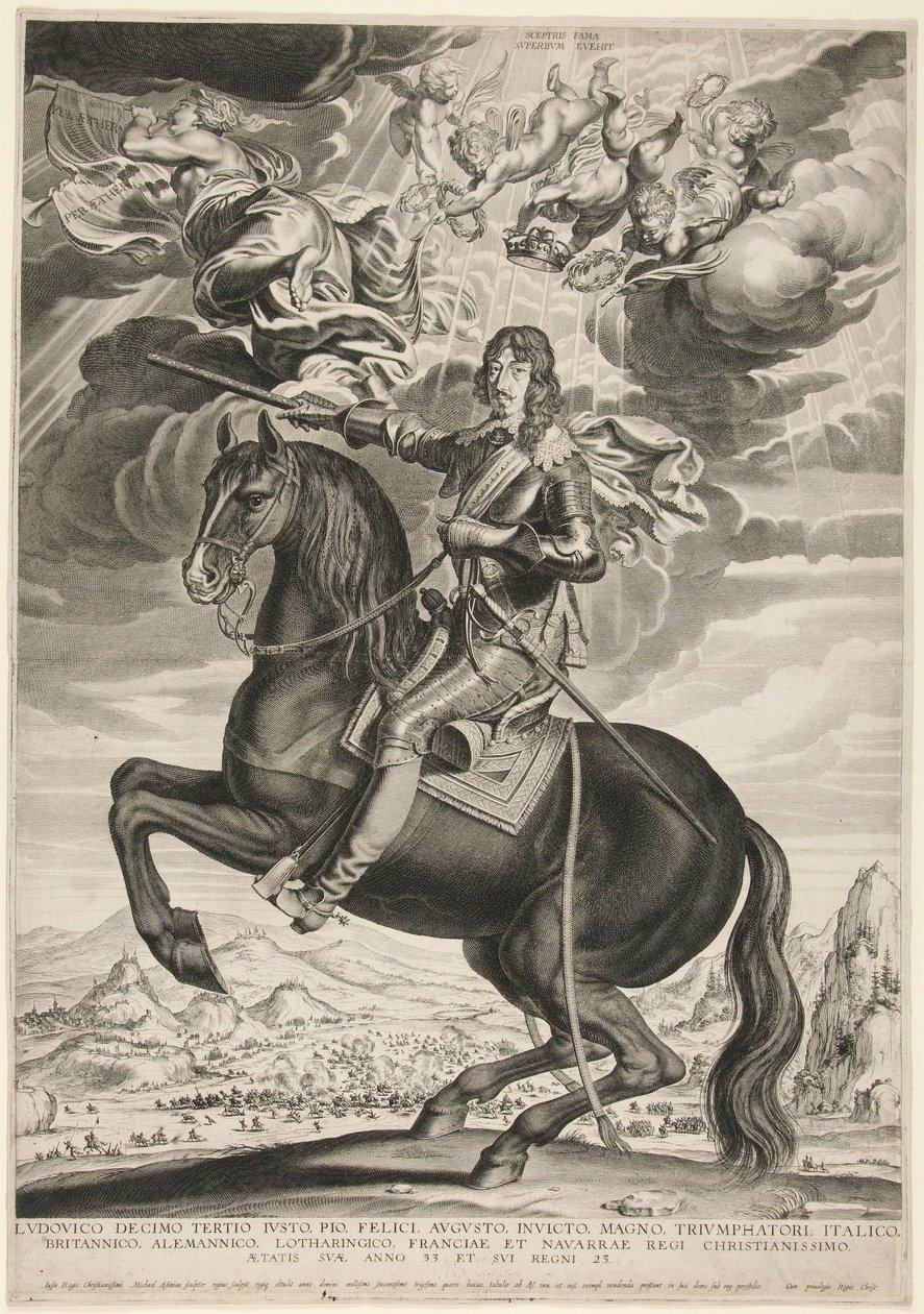 Portrait équestre de Louis XIII (Bourbon) (1601-1603) à l