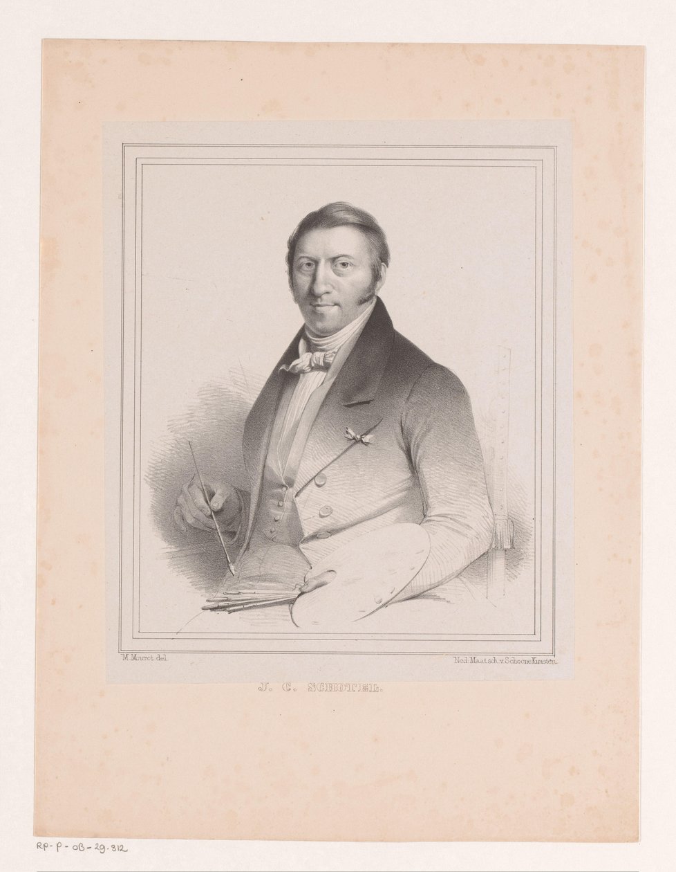 Portrait de Johannes Christiaan Schotel - Michel Mourot