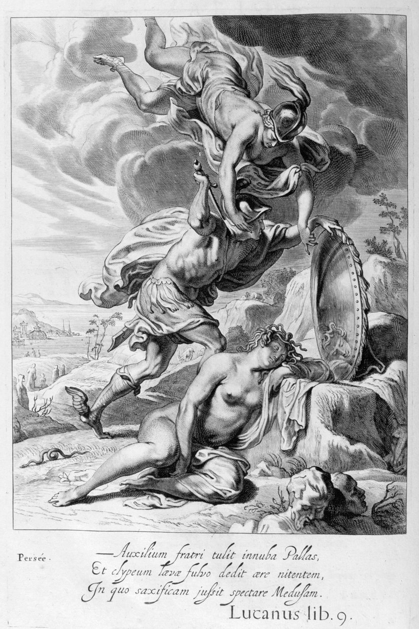 Persée coupe la tête de Méduse, 1655 - Michel de Marolles