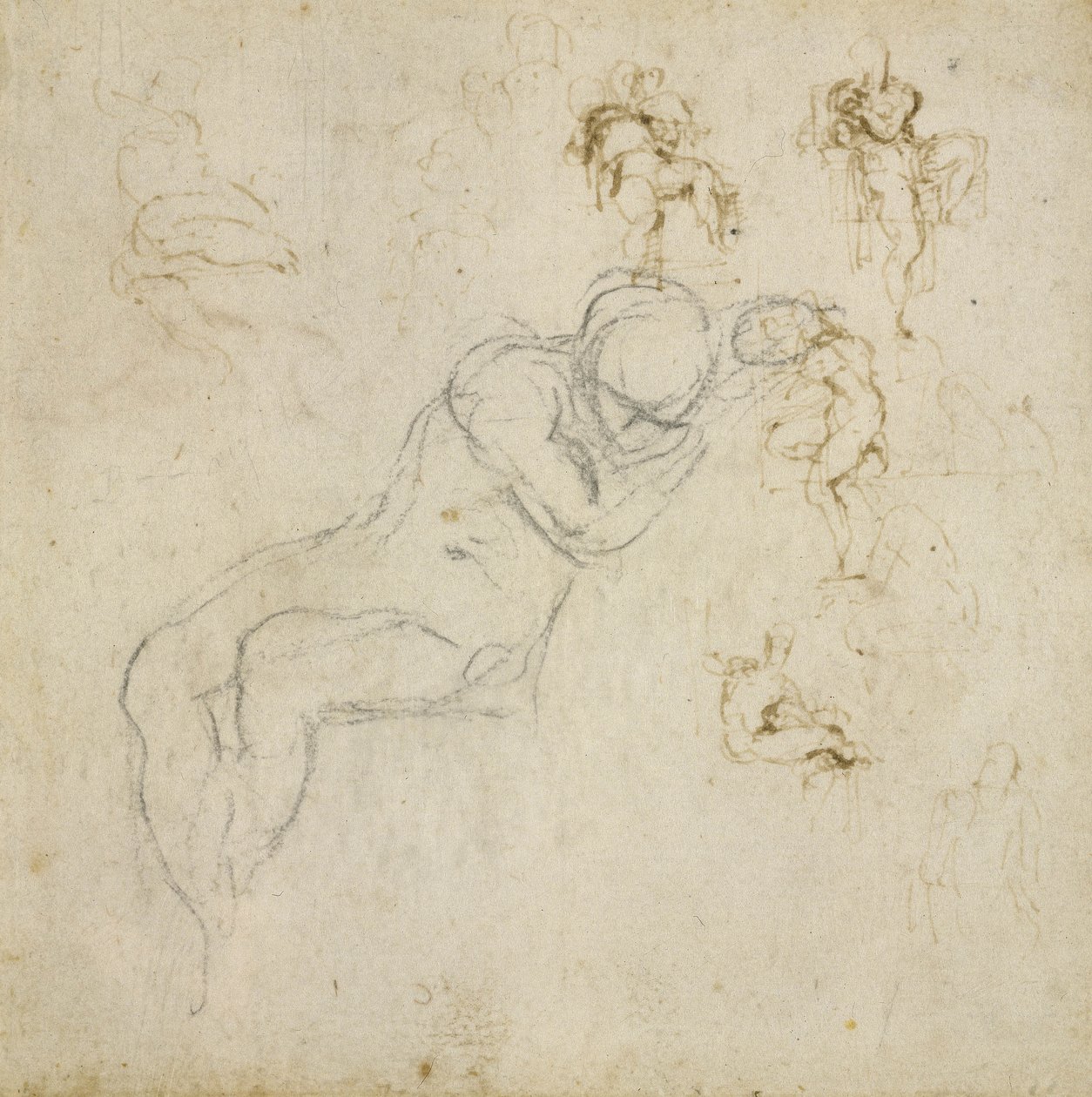Étude de figure, c.1511 - Michelangelo Buonarroti