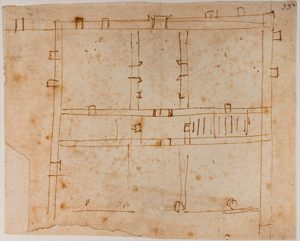 Plan de maison - Michelangelo Buonarroti