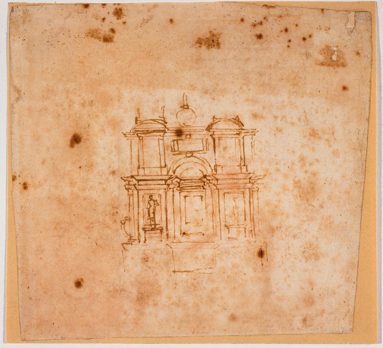 Études pour un monument funéraire pour la Nouvelle Sacristie - Michelangelo Buonarroti