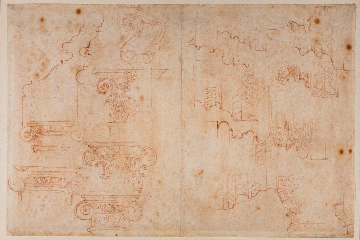 Études de monuments romains - Michelangelo Buonarroti