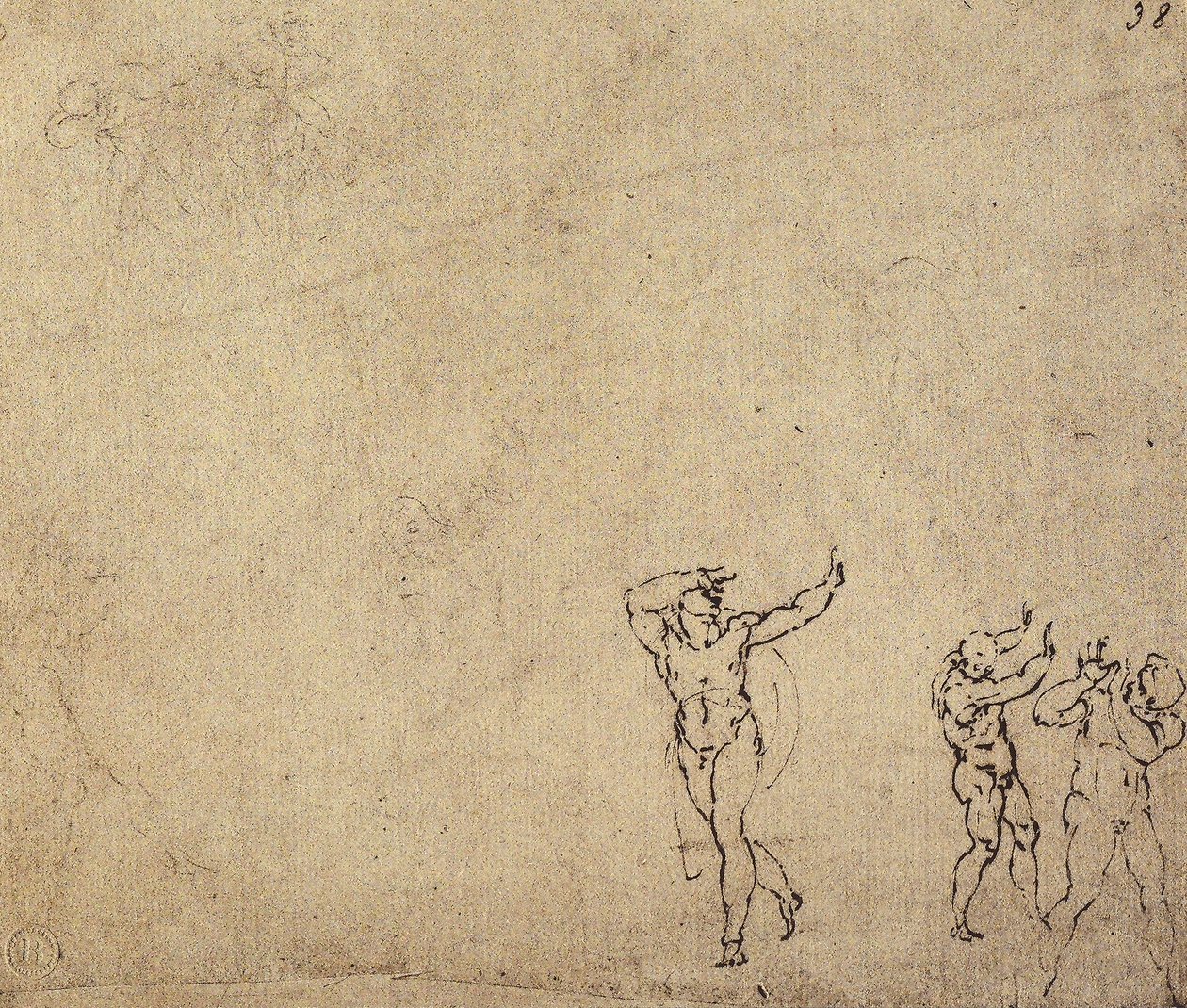 Étude de figures nues - Michelangelo Buonarroti