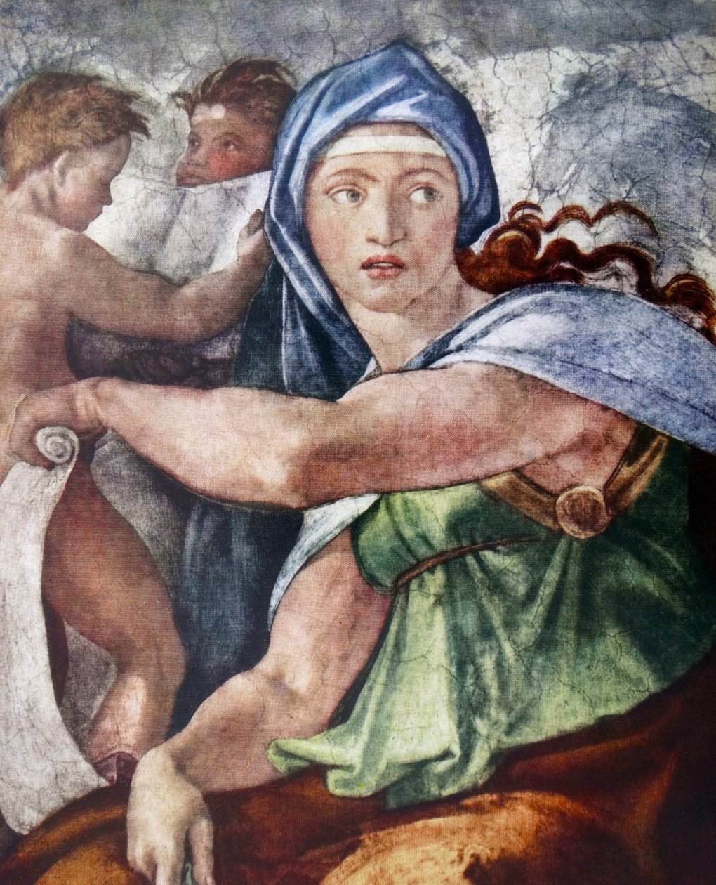 La Sibylle de Delphes (détail) - Michelangelo Buonarroti