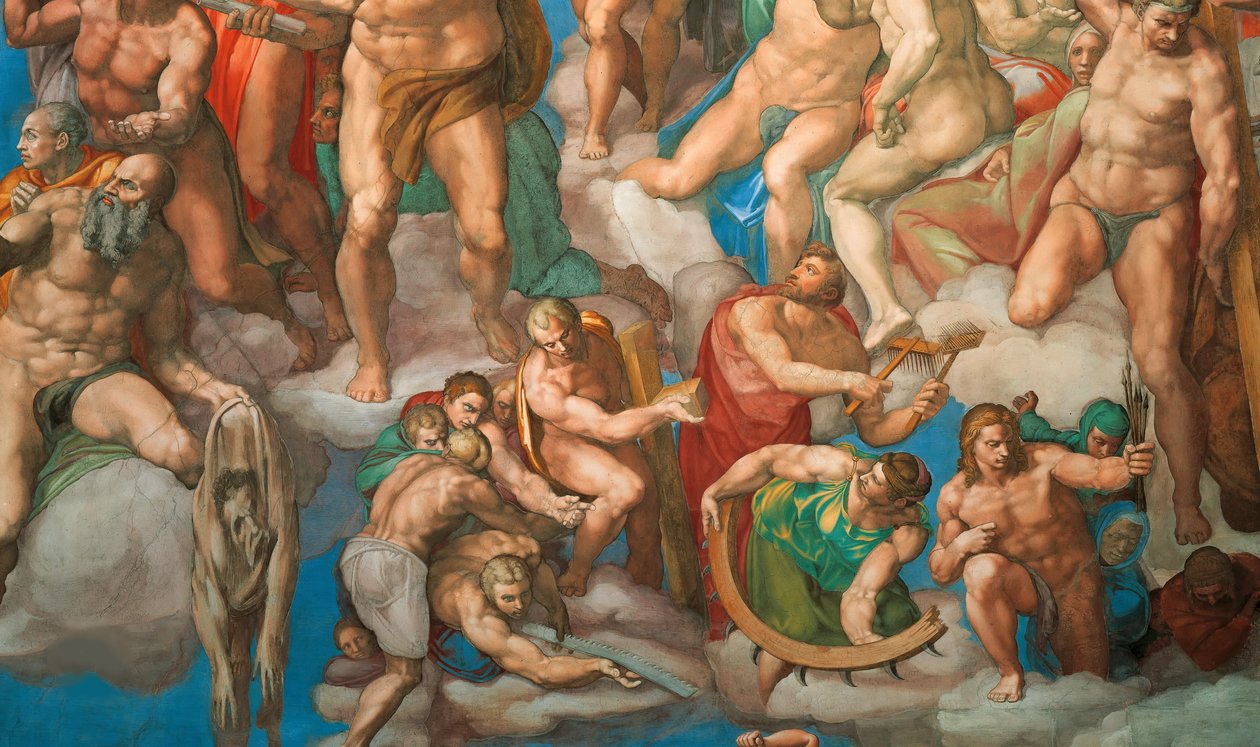 Le Jugement dernier, fresque de la chapelle Sixtine au Vatican - Michelangelo Buonarroti