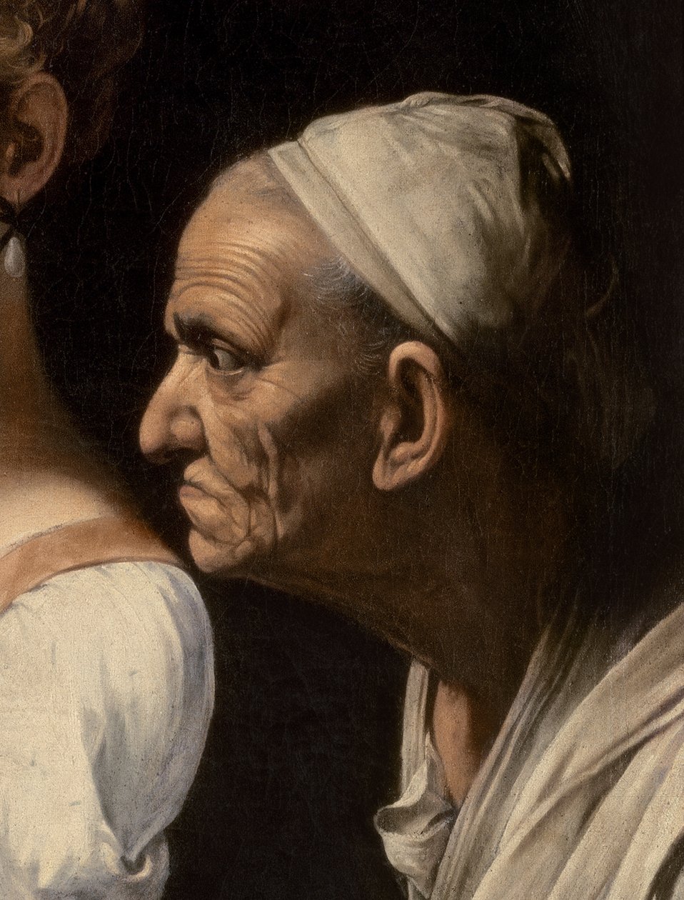 (détail) de serviteur de Judith et Holopherne - Michelangelo Merisi Caravaggio