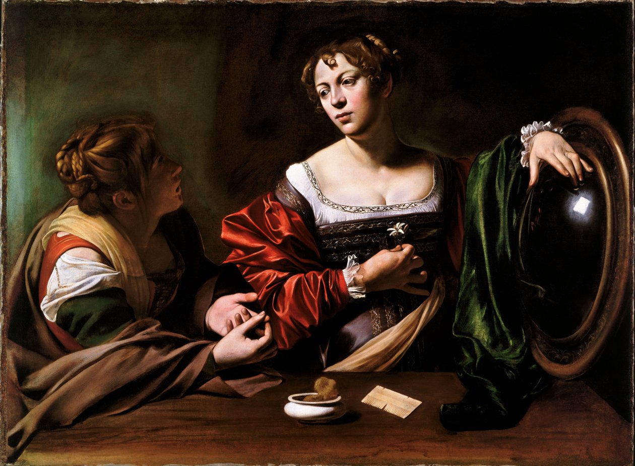 Marthe et Marie-Madeleine - Michelangelo Merisi da Caravaggio