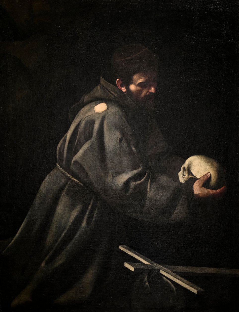 Saint François en méditation - Michelangelo Merisi da Caravaggio
